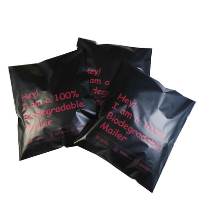 Custom Eco Friendly PLA Corn Starch Biodegradable Packaging Bags With Zip Lock