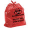 Red 19*23in Autoclavable Biohazard Trash Bag Biodegradable
